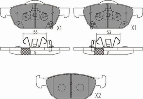 Kavo Parts KBP-2067 - Brake Pad Set, disc brake autospares.lv