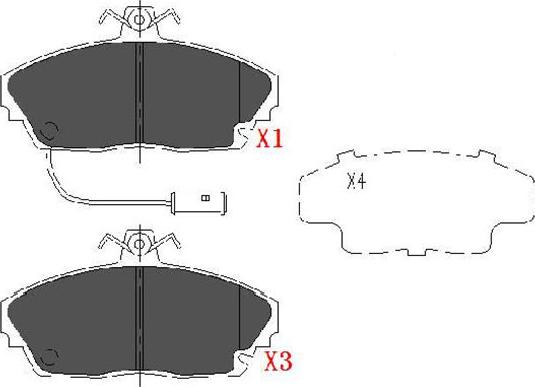 Kavo Parts KBP-2019 - Brake Pad Set, disc brake autospares.lv