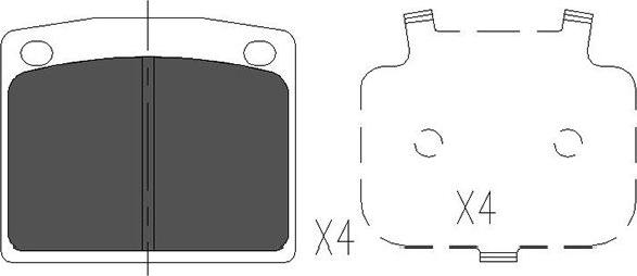 Kavo Parts KBP-2038 - Brake Pad Set, disc brake autospares.lv