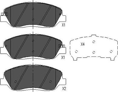 Kavo Parts KBP-7506 - Brake Pad Set, disc brake autospares.lv