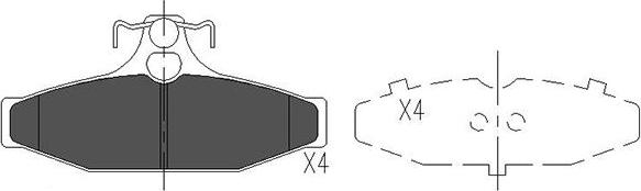 Kavo Parts KBP-7503 - Brake Pad Set, disc brake autospares.lv