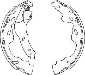 Kavo Parts KBS-9905 - Brake Shoe Set autospares.lv