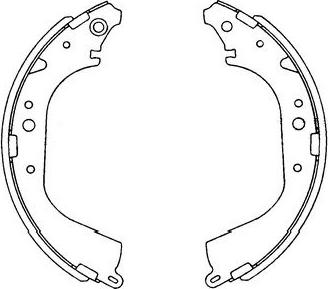 Kavo Parts KBS-9901 - Brake Shoe Set autospares.lv