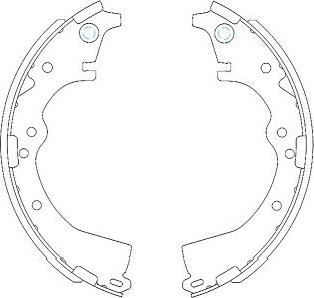 Kavo Parts KBS-9908 - Brake Shoe Set autospares.lv