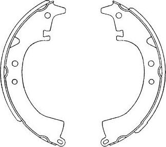 Kavo Parts KBS-9921 - Brake Shoe Set autospares.lv