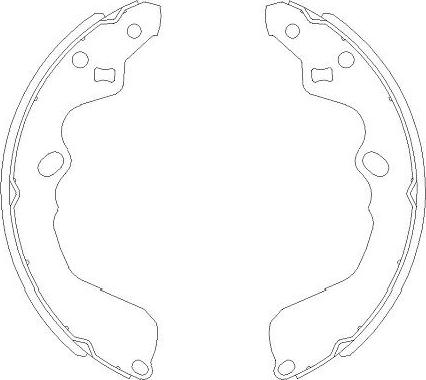 Kavo Parts KBS-4404 - Brake Shoe Set autospares.lv