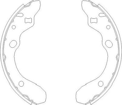 Kavo Parts KBS-5405 - Brake Shoe Set autospares.lv