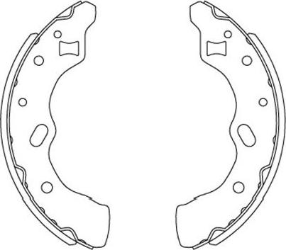 Kavo Parts KBS-5406 - Brake Shoe Set autospares.lv