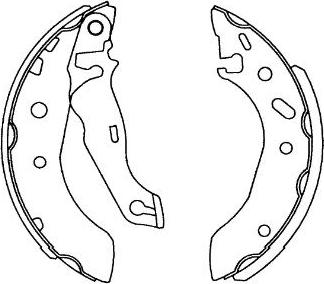 Kavo Parts KBS-5407 - Brake Shoe Set autospares.lv