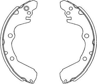 Kavo Parts KBS-6405 - Brake Shoe Set autospares.lv