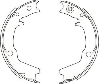 Kavo Parts KBS-6401 - Brake Shoe Set autospares.lv