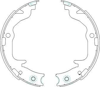 Kavo Parts KBS-6403 - Brake Shoe Set autospares.lv