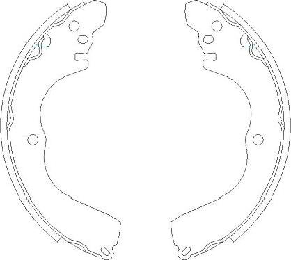 Kavo Parts KBS-6412 - Brake Shoe Set autospares.lv