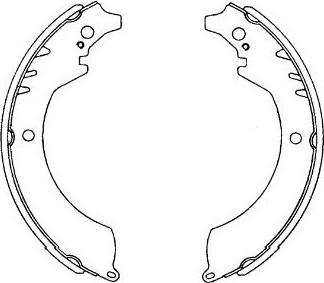 Kavo Parts KBS-1904 - Brake Shoe Set autospares.lv