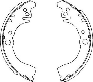 Kavo Parts KBS-1906 - Brake Shoe Set autospares.lv