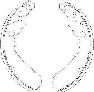 Kavo Parts KBS-1902 - Brake Shoe Set autospares.lv