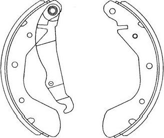 Kavo Parts KBS-1403 - Brake Shoe Set autospares.lv