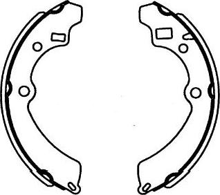 Kavo Parts KBS-8909 - Brake Shoe Set autospares.lv