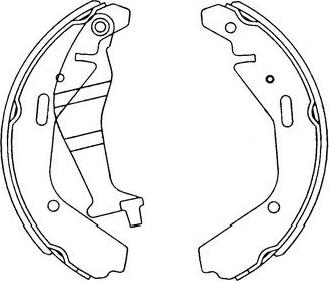 Kavo Parts KBS-8904 - Brake Shoe Set autospares.lv