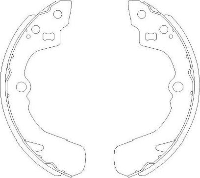 Kavo Parts KBS-8905 - Brake Shoe Set autospares.lv