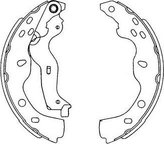 Kavo Parts KBS-8914 - Brake Shoe Set autospares.lv