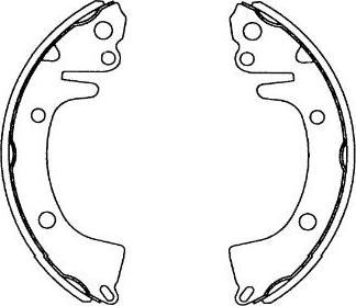 Kavo Parts KBS-3410 - Brake Shoe Set autospares.lv