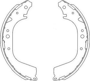 Kavo Parts KBS-7409 - Brake Shoe Set autospares.lv