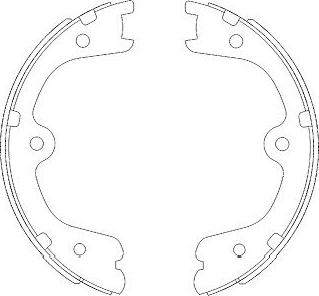 Kavo Parts KBS-7404 - Brake Shoe Set autospares.lv