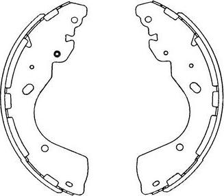 Kavo Parts KBS-7402 - Brake Shoe Set autospares.lv