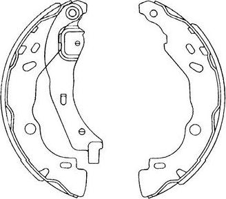 Kavo Parts KBS-7407 - Brake Shoe Set autospares.lv