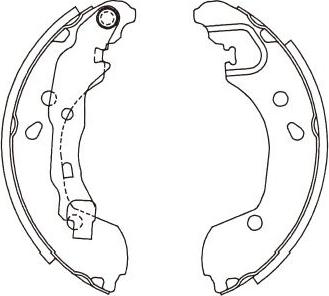 Kavo Parts KBS-7415 - Brake Shoe Set autospares.lv