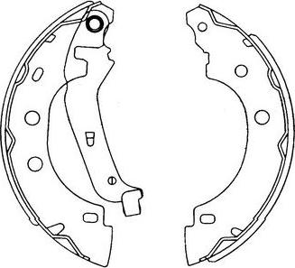 Kavo Parts KBS-7410 - Brake Shoe Set autospares.lv