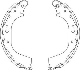 Kavo Parts KBS-7411 - Brake Shoe Set autospares.lv