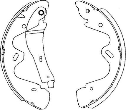 Kavo Parts KBS-7418 - Brake Shoe Set autospares.lv