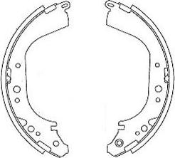 Kavo Parts KBS-7435 - Brake Shoe Set autospares.lv