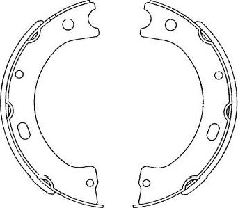 Kavo Parts KBS-7420 - Brake Shoe Set autospares.lv