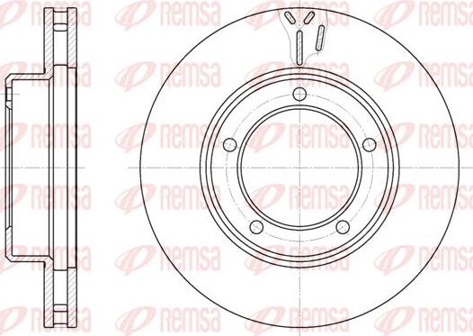 Kawe 6945 10 - Brake Disc autospares.lv