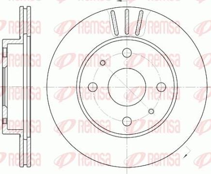 Kawe 6954 10 - Brake Disc autospares.lv