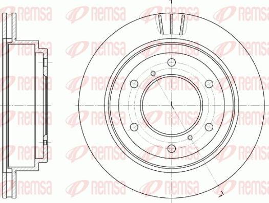 Kawe 6955 10 - Brake Disc autospares.lv