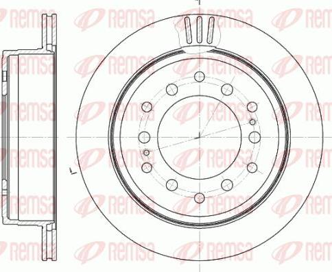 Kawe 6956 10 - Brake Disc autospares.lv