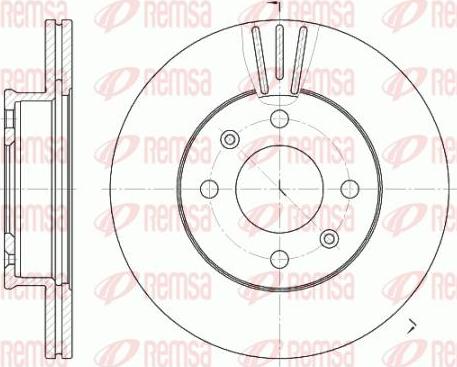 Kawe 6958 10 - Brake Disc autospares.lv