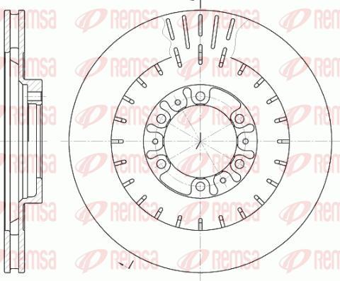 Kawe 6953 10 - Brake Disc autospares.lv