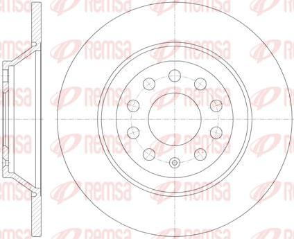 Kawe 6969 00 - Brake Disc autospares.lv