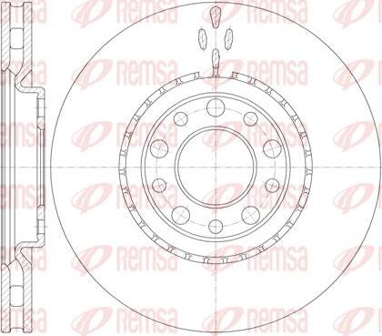 Kawe 6964 10 - Brake Disc autospares.lv