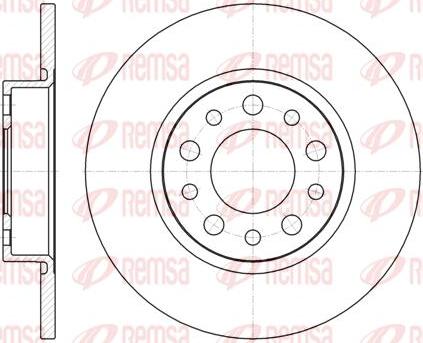 Kawe 6967 00 - Brake Disc autospares.lv