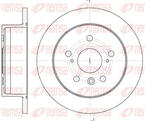 Kawe 6908 00 - Brake Disc autospares.lv