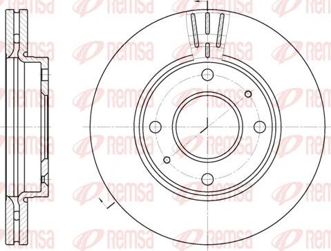 Kawe 6987 10 - Brake Disc autospares.lv