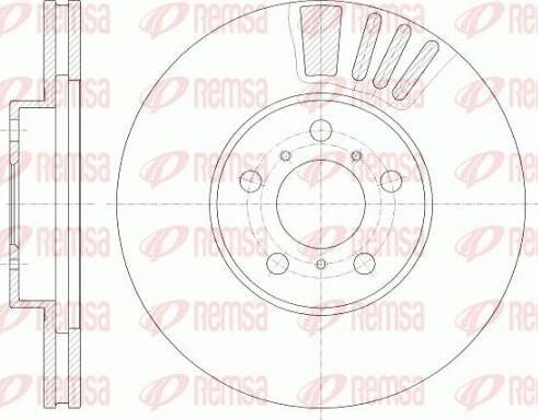 Kawe 6935 10 - Brake Disc autospares.lv