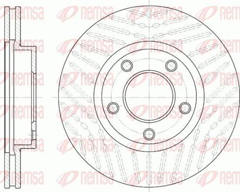 Kawe 6932 10 - Brake Disc autospares.lv