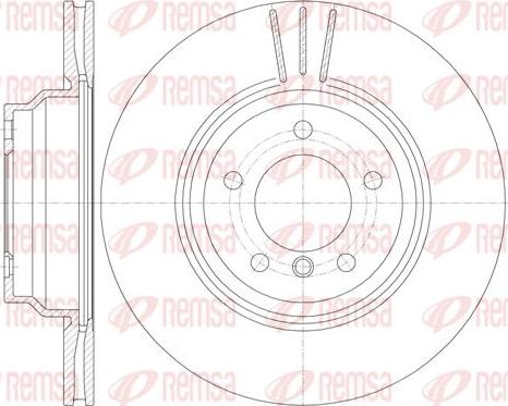 Kawe 6975 10 - Brake Disc autospares.lv